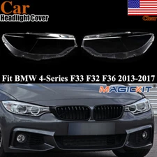 Magickit Front Headlight Lens Cover For BMW 4 Series F80 F82 F32 F33 F36 13-2018