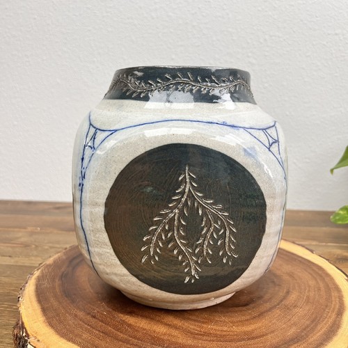 Vintage Large Art Pottery Ceramic Vase Artist Signed Dated 2000 eBay