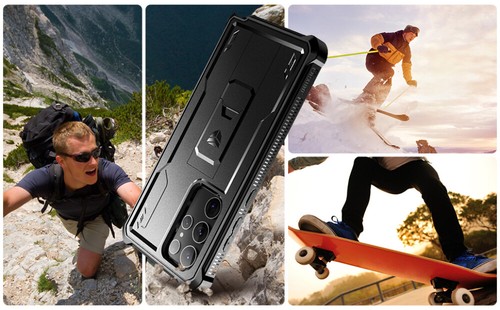 Dexnor Full Body Shockproof Case for Samsung Galaxy S22 Ultra 5G with Kickstand - Picture 5 of 88