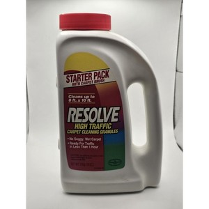 USED RESOLVE High Traffic Carpet Cleaning Granules Discontinued