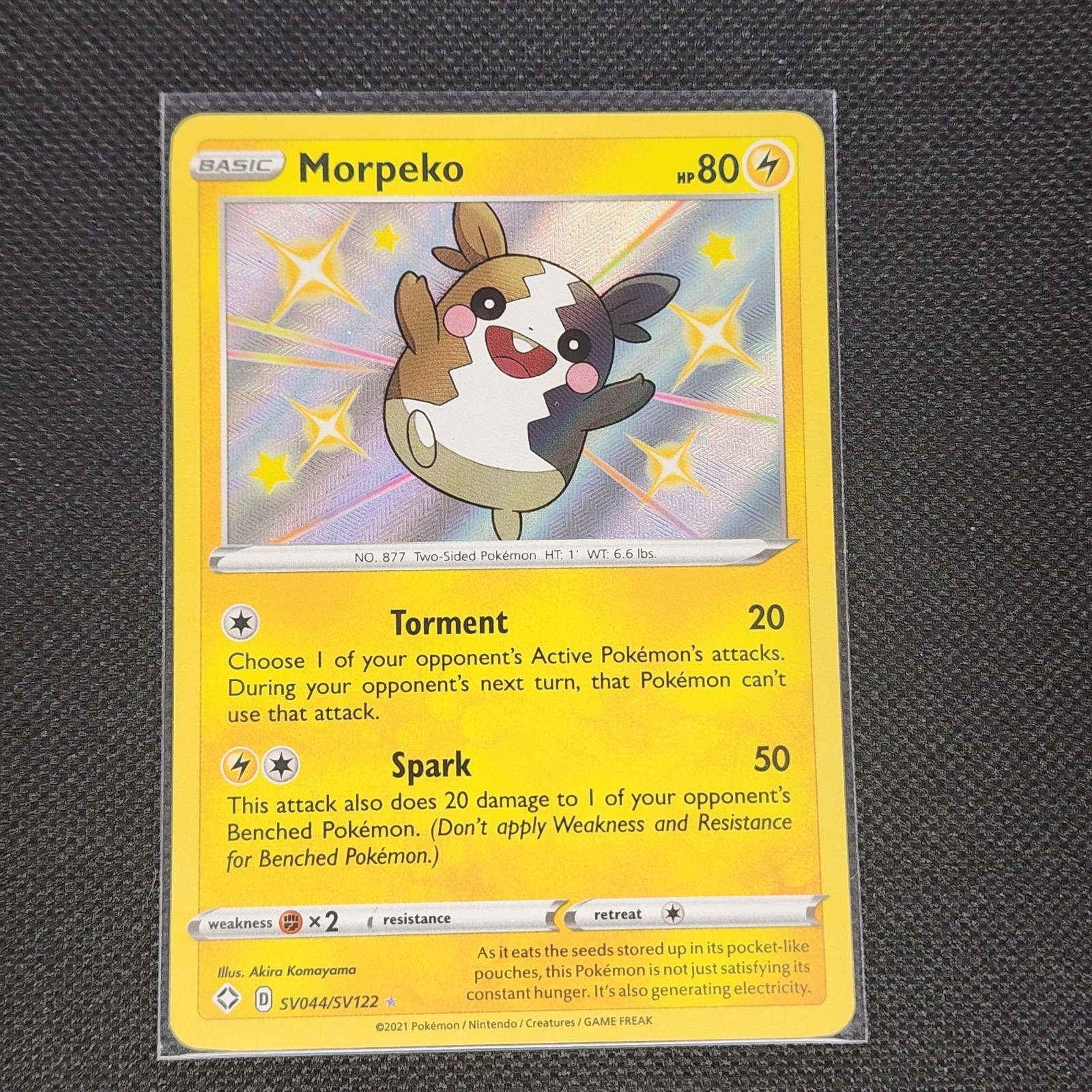 Morpeko - SV044/SV122 - Baby Shiny - Shining Fates - Pokemon Card - NM/M