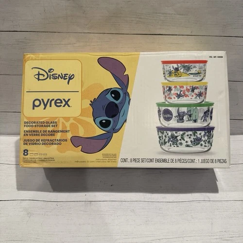 Disney Stitch Pyrex - 8 Piece Set ✨NEW SEALED