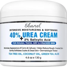Ebanel Urea Cream 40% Plus Salicylic Acid 2%, Foot Cream For Dry Crack