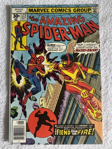 Amazing Spider-Man #172 Marvel 1977 Rocket Racer Bronze Age Comic Newsstand