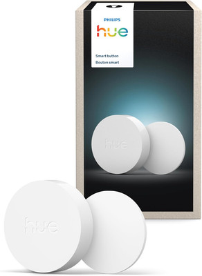 PHILIPS Hue Wireless Smart Light Switch Button, White, 1 Pack, Portable and Batt