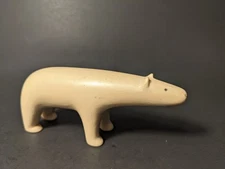 Vintage Boma Slate  Resin White Polar  Bear