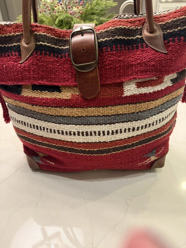 Bolso McFadin Sisters Two Bar West Manta Southwestern Azteca Texas - De colección Foto 4 de 4