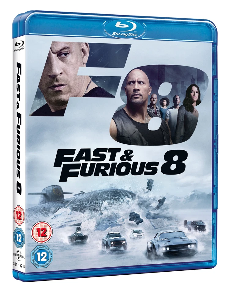 Fast & Furious 8 (Blu-ray) Helen Mirren Nathalie Emmanuel Ludacris (UK IMPORT) - Image 2 of 2