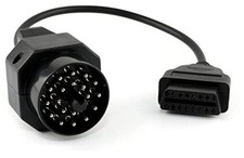 Obd2 Female to 20 Pin Extension Convert Adapter OBD1 to OBD II Cable for gray