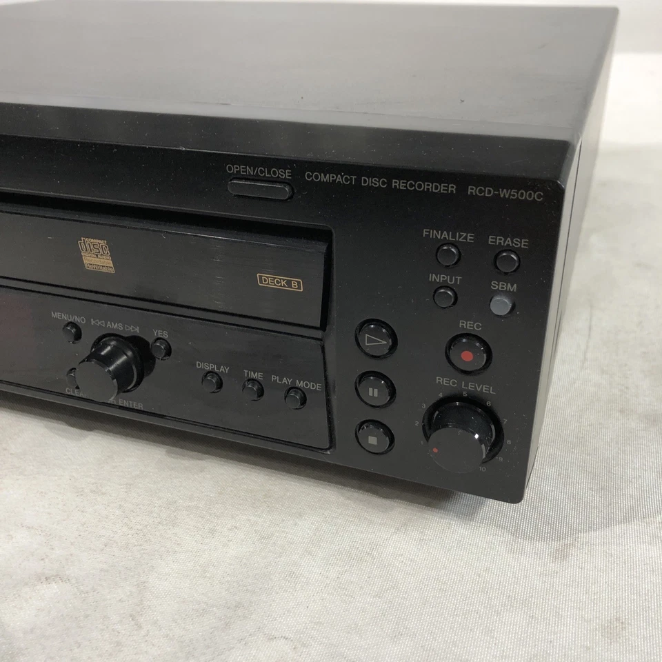 Sony RCD-W500C 5 CD Changer/CD Recorder, Partially Tested - Image 3 of 4