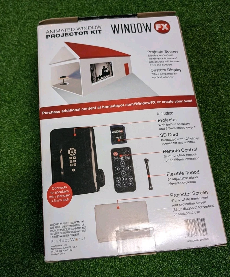 WINDOW FX Animated Window Projector Kit Holiday Scenes Christmas Halloween New - Image 2 of 2