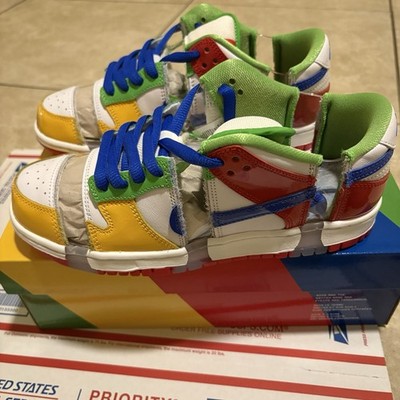 Nike Dunk Low SB eBay Sandy Bodecker White Red Yellow FD8777-100 size 8 NIB