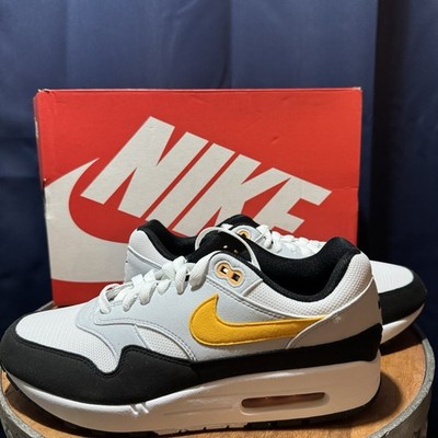 Nike Air Max 1 White University Gold Black Men s 9 FD9082-104 OG Box