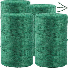 1312.336 Feet 2Mm Green Jute Twine String - 3 Ply Natural Garden Twine for Plant