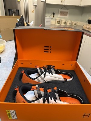 MSCHF Backward MSCHF-004 Men's Sneakers White Orange Black Leather Size 12