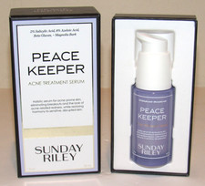Sunday Riley Peacekeeper Acne Treatment Serum 1 Oz Full Size NIB Peace Keeper