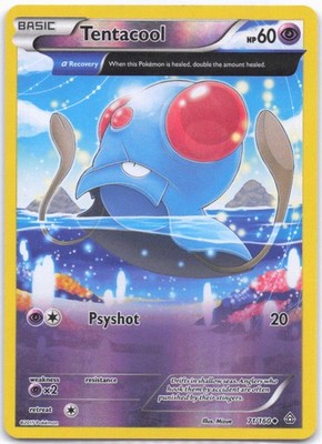 XY - Primal Clash #71/160 Tentacool (Alpha) Reverse Holo LP