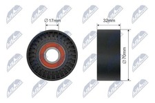 NTY Umlenkrolle Keilriemen RNK-BM-020 für BMW 3er F30 F80 Touring F31 Turismo X6