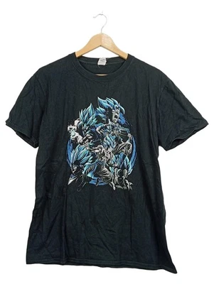 Gildan T-Shirt Homme Noir Imprimé Anime Manches Courtes (EU 50, INT L) - Photo 1/3