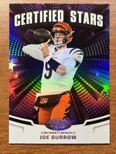 2025 Panini Certified Joe Burrow Stars Silver Holo #CST-JBW Bengals MINT