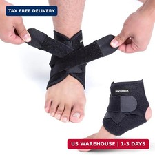 Bodyprox Ankle Support Brace, Breathable Adjustable Wrap, 1 Pack