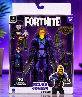 Fortnite Legendary Series Scuba Jonesy 6  Action Figure FNT0734 NIB 8 Piece