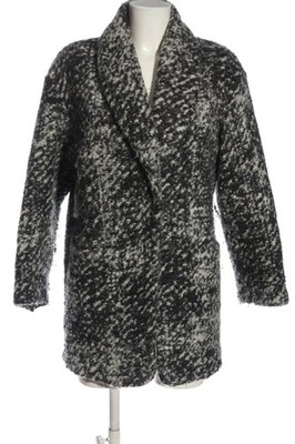 MANGO CASUAL Cardigan Damen Jacke Gr. DE 38 schwarz-wollweiß Casual-Look