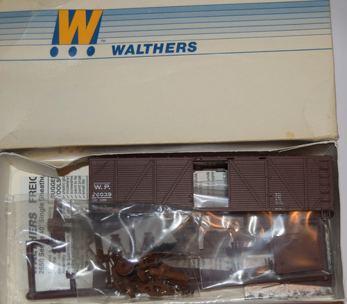 Caja de madera Walthers HO 40' SS con extremos reforzados Pacífico occidental 932-2656 | Condition: New