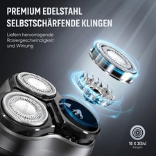 Men Electric Shaver Pop-up Trimmer Rotary Razor Beard Shaving Rechargeable 10