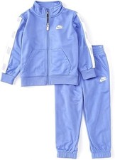 Nike Toddler Boys Logo Taping Full Zip Jacket Pants 2 Piece Set,Blue,2T,MSRP 52