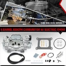 4 Barrel AVS2 650 CFM Carburetor Electric Choke For 1980-1987 GMC Chevrolet 1906