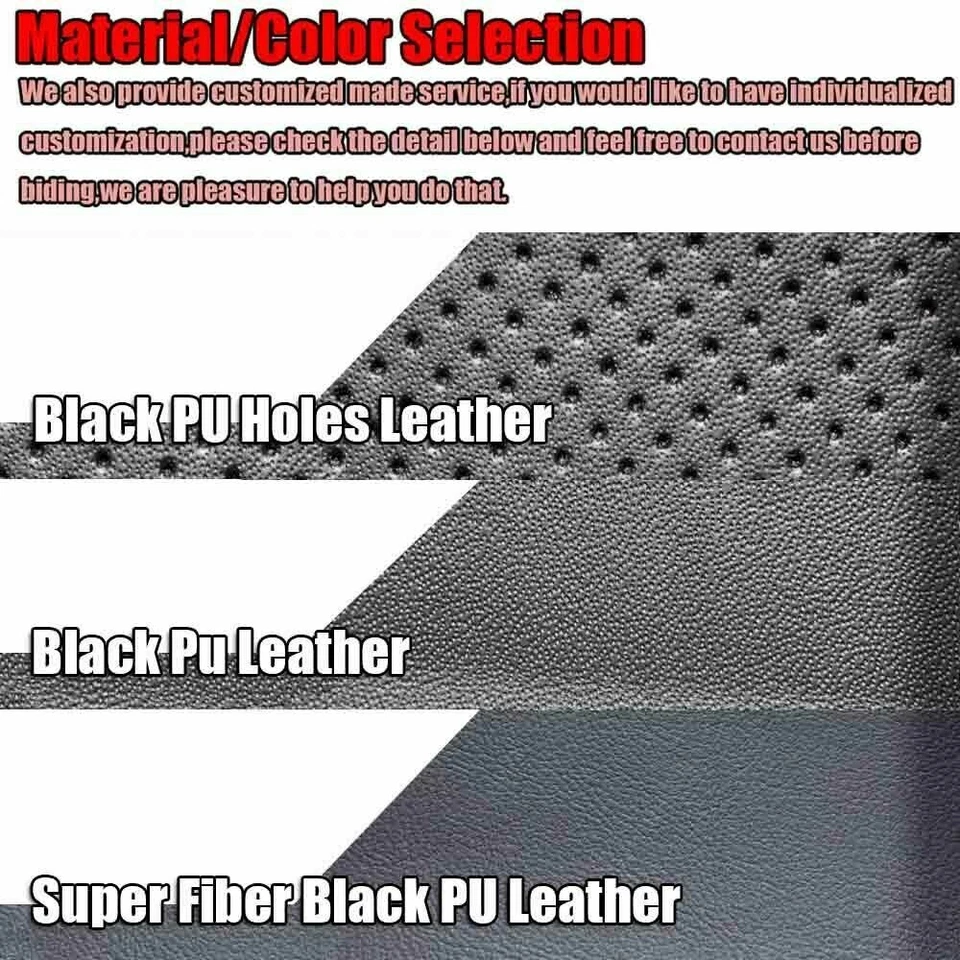 Black Suede Steering Wheel Hand-stitch on Wrap Cover For Mazda 3 5 6 2003-2009 - Image 4 of 4