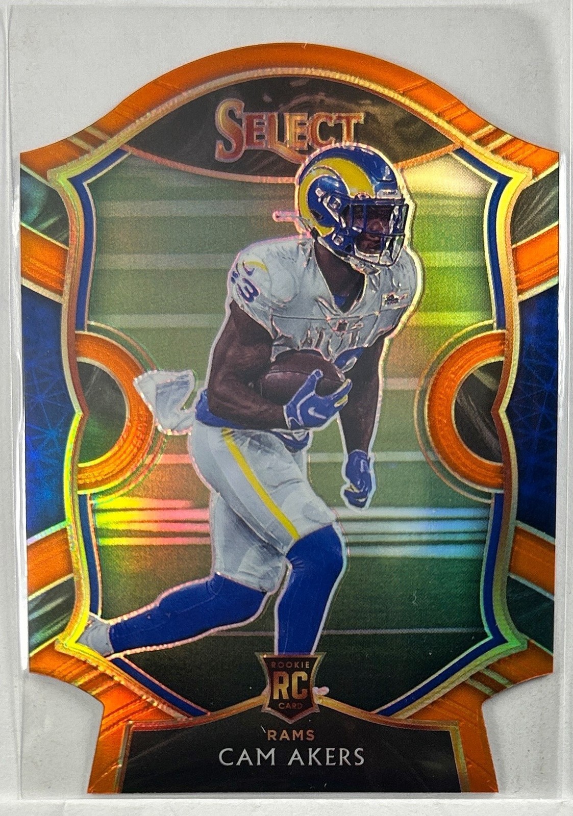 2020 Select #55 Cam Akers Orange Prizm Die Cut RC Los Angeles Rams