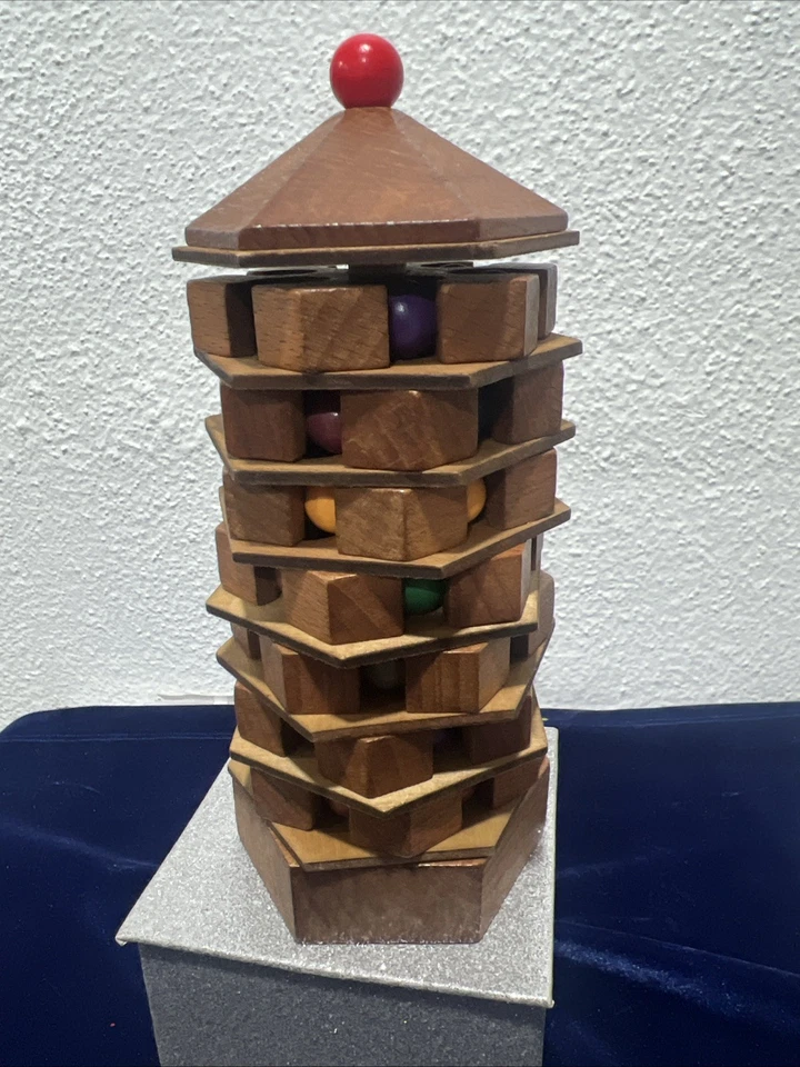 Rompecabezas de pagoda china de madera Project Genius 3D - Laberinto rompecabezas para edades de 8+ Foto 3 de 4