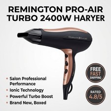 Remington Pro-Air Turbo Hair Dryer, D5220AU, 2400W (AU Plug), Ceramic & Ionic