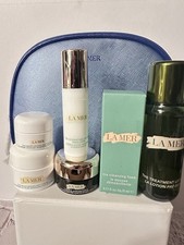 La Mer Luxury Skincare Travel Set with Bag - 7pc - 30ml Treatment Lotion  More