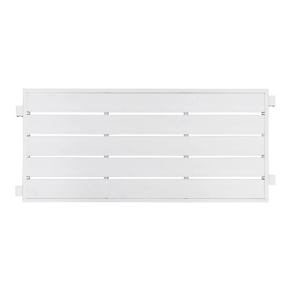 Seville Classics 9-Pair 3-Tier White Resin Slat Metal Frame Stackable Shoe Rack - Image 4 of 4