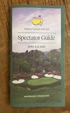 Original 2026 Masters Spectator Guide - Augusta National Golf Club Rory McIlroy