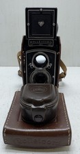 Franke  Heidecke Rolleicord DPB DBGM w/ Leather Case  Shade Hood Untested 
