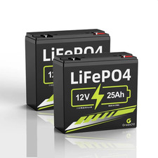 12V 25Ah Lithium Lifepo4 Deep Cycle Battery, 3000 Cycles Lithium Iron Phosphate