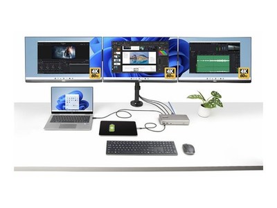 StarTechcom Triple-Monitor USB4 Dock 4K 60Hz La 150UE-USB4DOCKTRIPLE