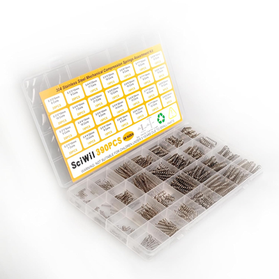 #ad 390pc Compression Spring Assortment Kit 28 Sizes Stainless Steel Small Springs $10.21