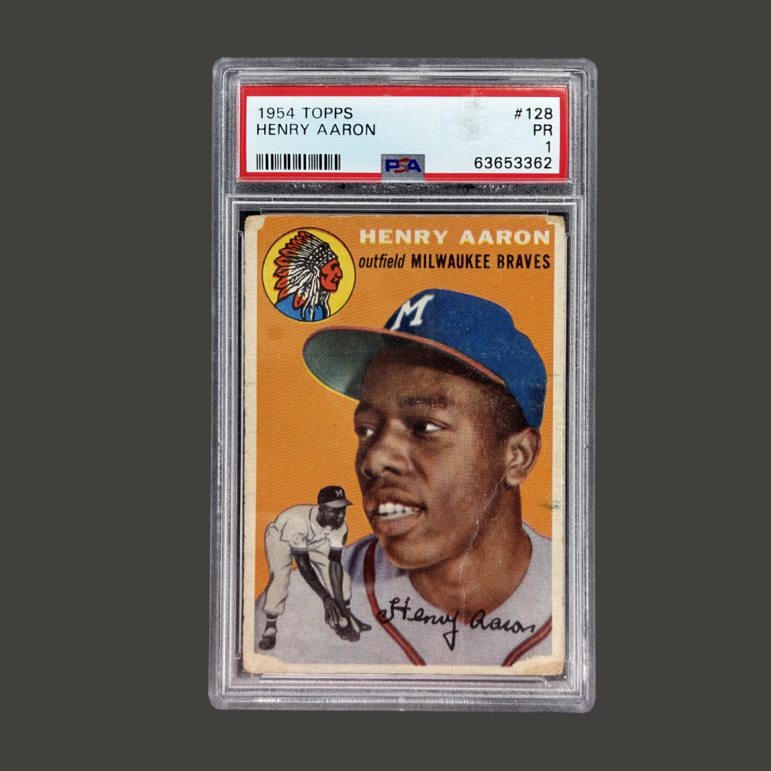 1954 Topps Henry Aaron #128 PSA 1