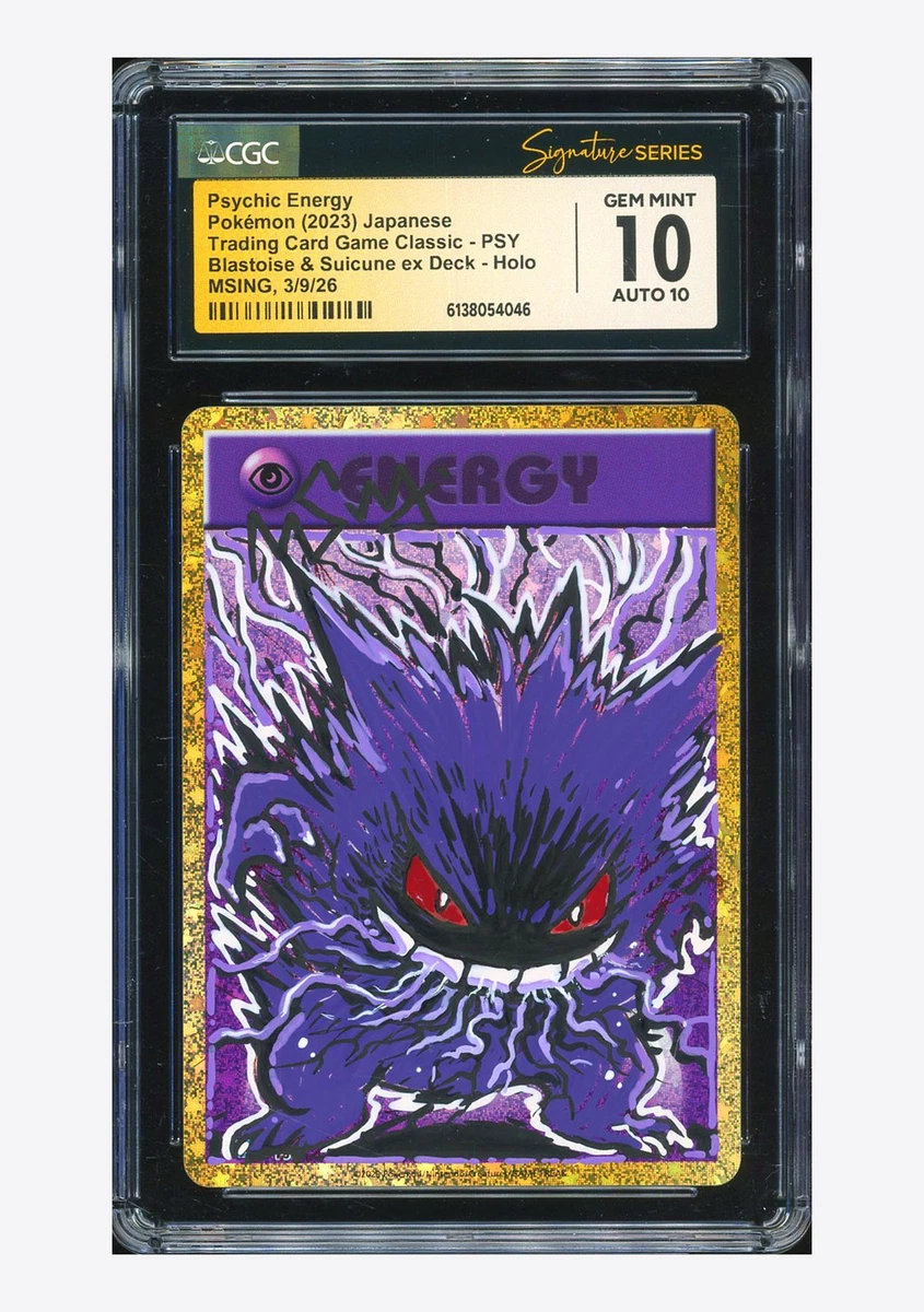Pokémon TCG Grade 10 Gengar Individual Collectible Card Game Cards