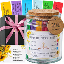 Bible Verse Jar - Christian Gifts for Women, Men, Mom, Dad, Teen  Birthday Gifts
