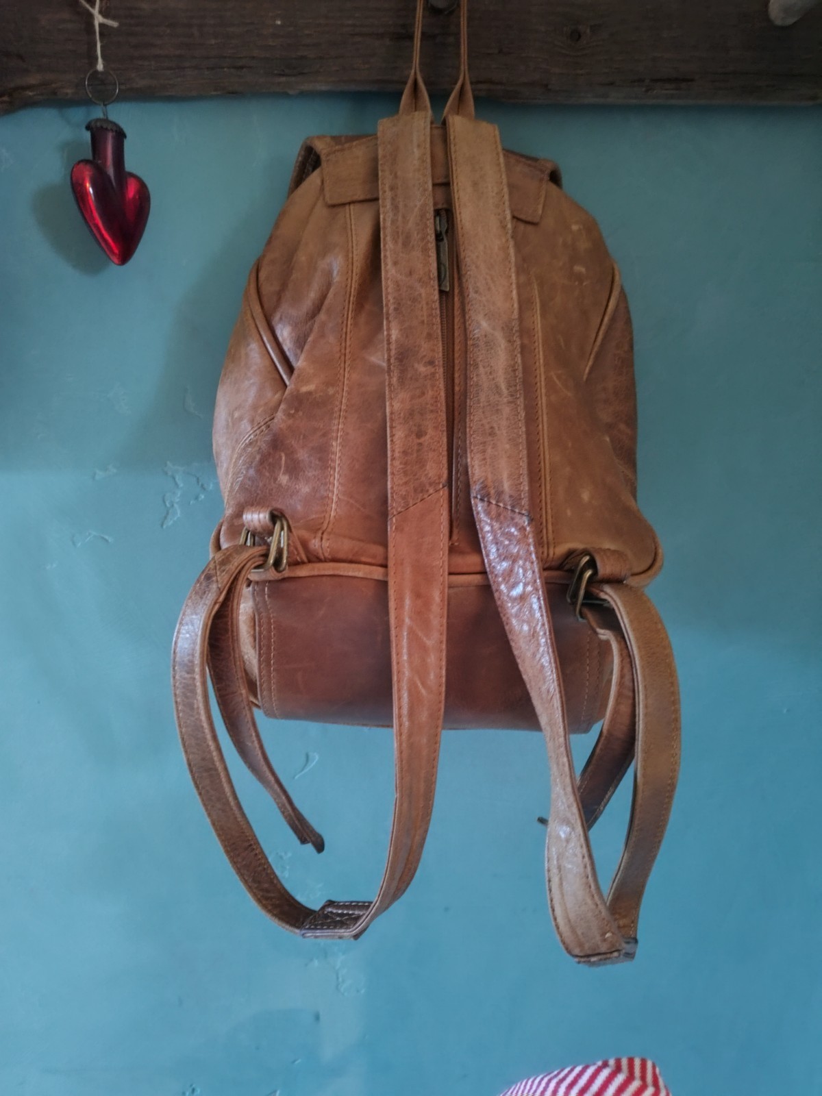 Ameri Leather Mini Backpack Genuine Leather Distr… - image 3