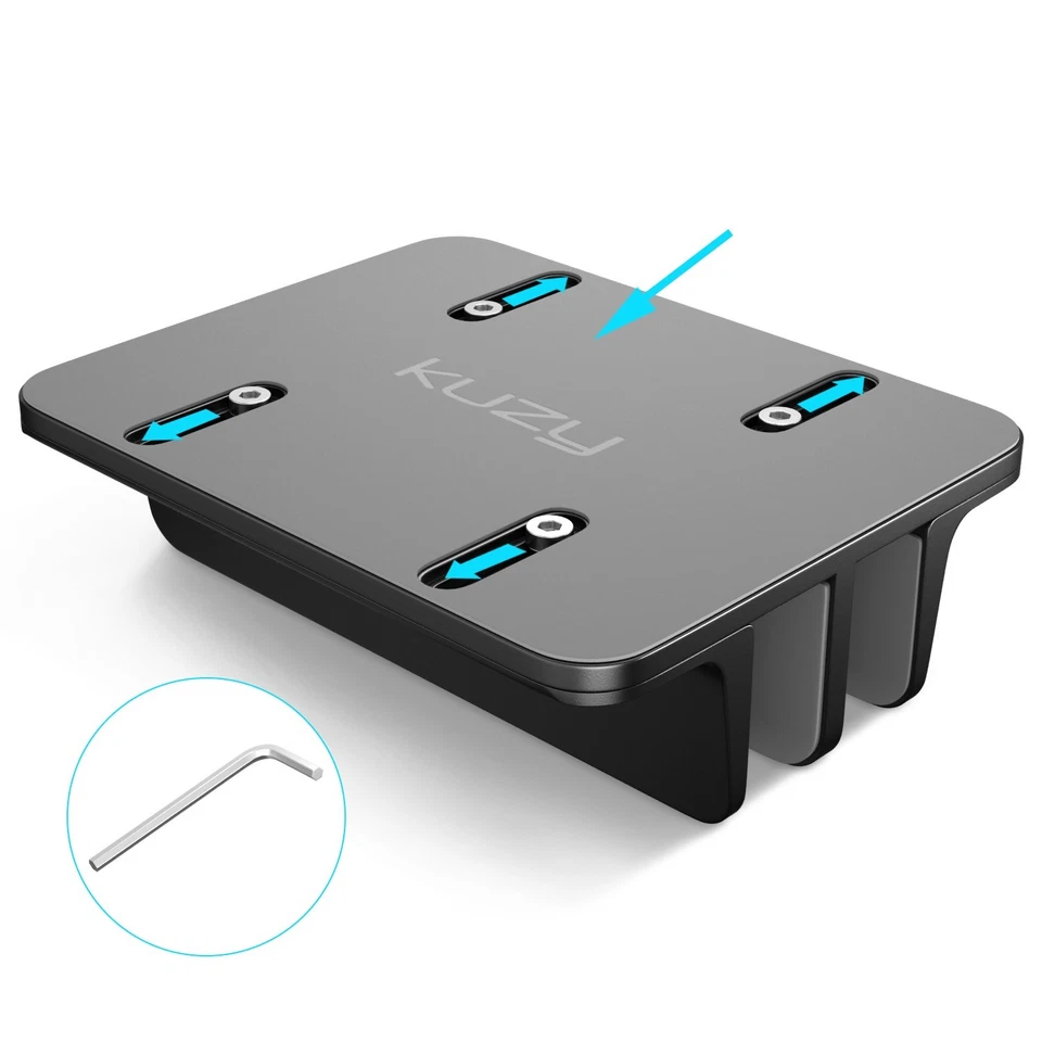 Black Vertical Laptop Stand Adjustable Dual Slot Dell HP Lenovo LG MacBook Stand - Image 4 of 4