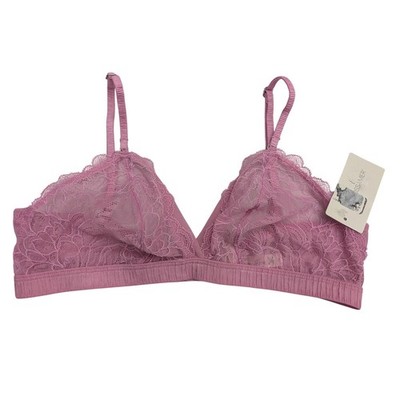 On Gossamer 5425 Luxe Lace Bralette Bra Size Small Pinkberry NWT