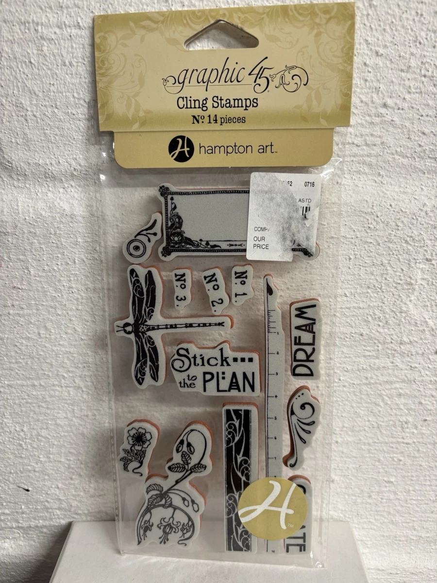 Graphic 45 Antiques & History Rubber Craft Stamps for sale | eBay