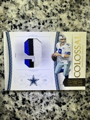2011 National Treasures Tony Romo Colossal Game Patch 9/25 Jersey Match eBay 1/1